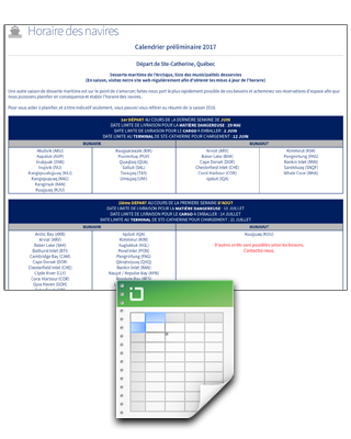 Desgagnés Transarctik Inc. - Sealift Schedule